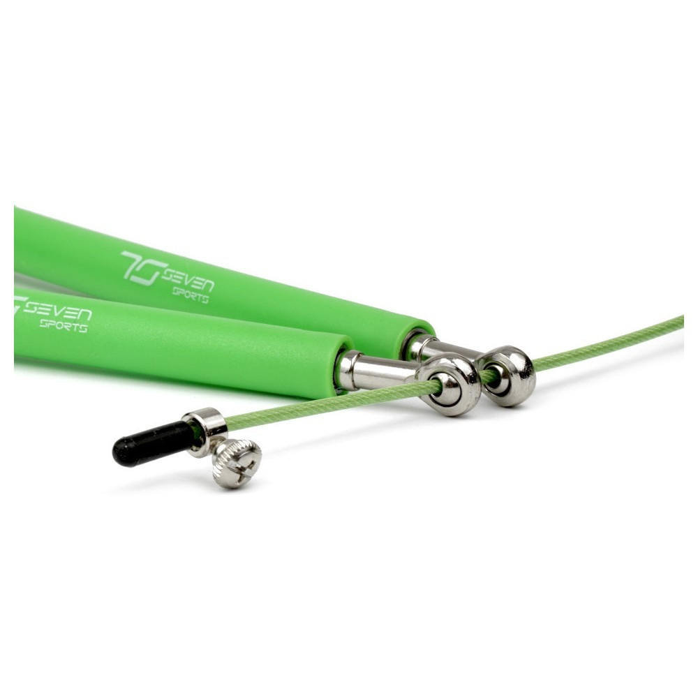 Скакалка швидкісна 7SPORTS Elite Rope 3м. металева на підшипниках SK-5 зелена EXP - фото 4 - id-p1908873986