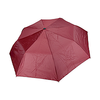 Зонт складной полуатомат бордовый 100 см 8 спиц CLN-057