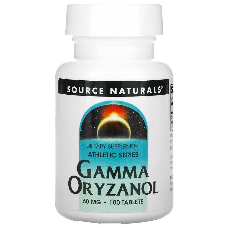 Натуральна добавка Source Naturals Gamma Oryzanol 60 mg, 100 таблеток EXP