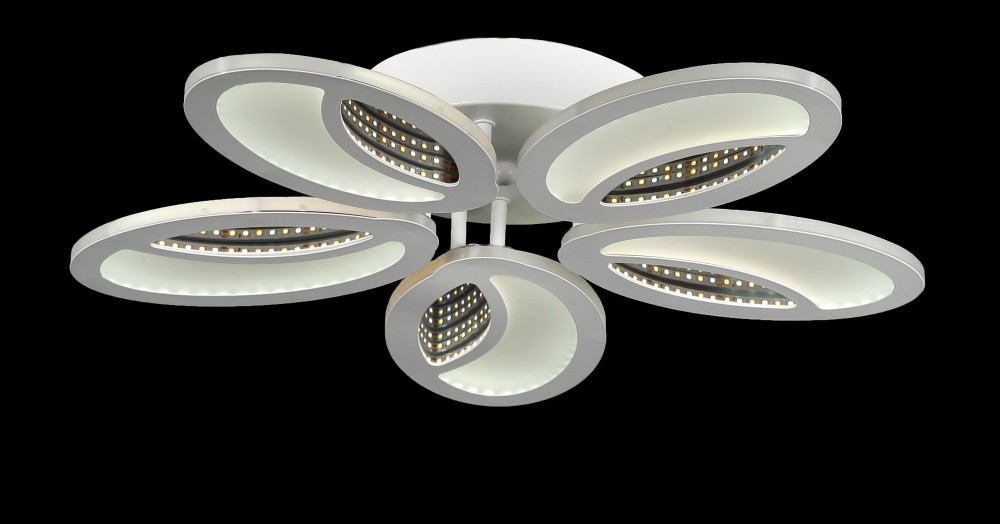 Люстра в зал або спальню світлодіодна сучасна Splendid-Ray 286312/5 LED (WT)