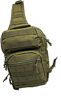 Тактический рюкзак сумка через плечо 10 л, сумка-рюкзак через плечо Mil-Tec 10л.oliva ЛГ7149