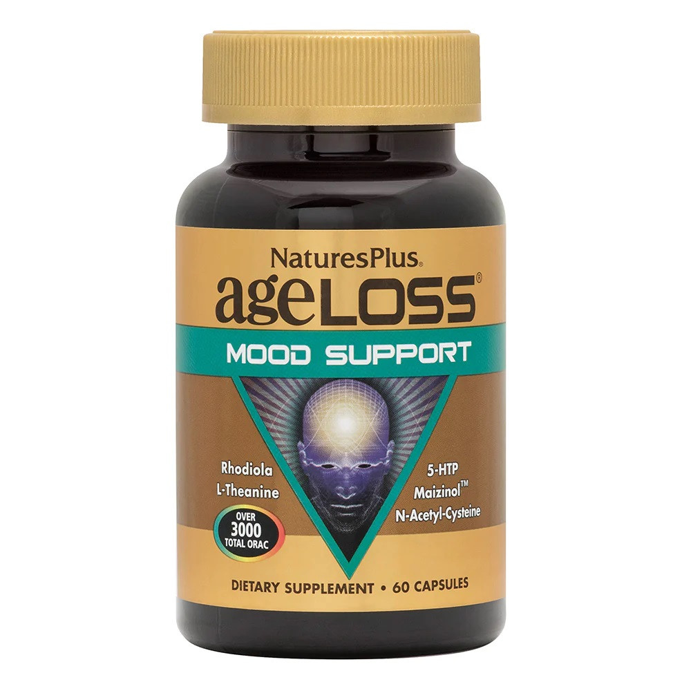 Натуральна добавка Natures Plus AgeLoss Mood Support, 60 капсул EXP