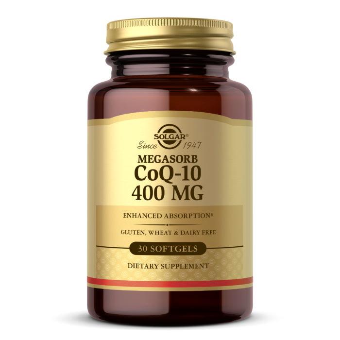 Натуральна добавка Solgar Megasorb CoQ-10 400 mg, 30 капсул EXP