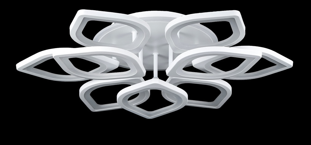 Люстра в зал або спальню світлодіодна сучасна Splendid-Ray 2850266/6+3+A LED (WHITE)