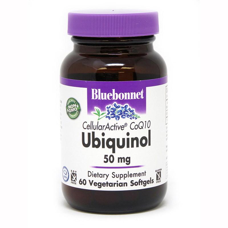 Натуральна добавка Bluebonnet Nutrition Cellular Active Ubiquinol 50 mg, 60 вегакапсул EXP