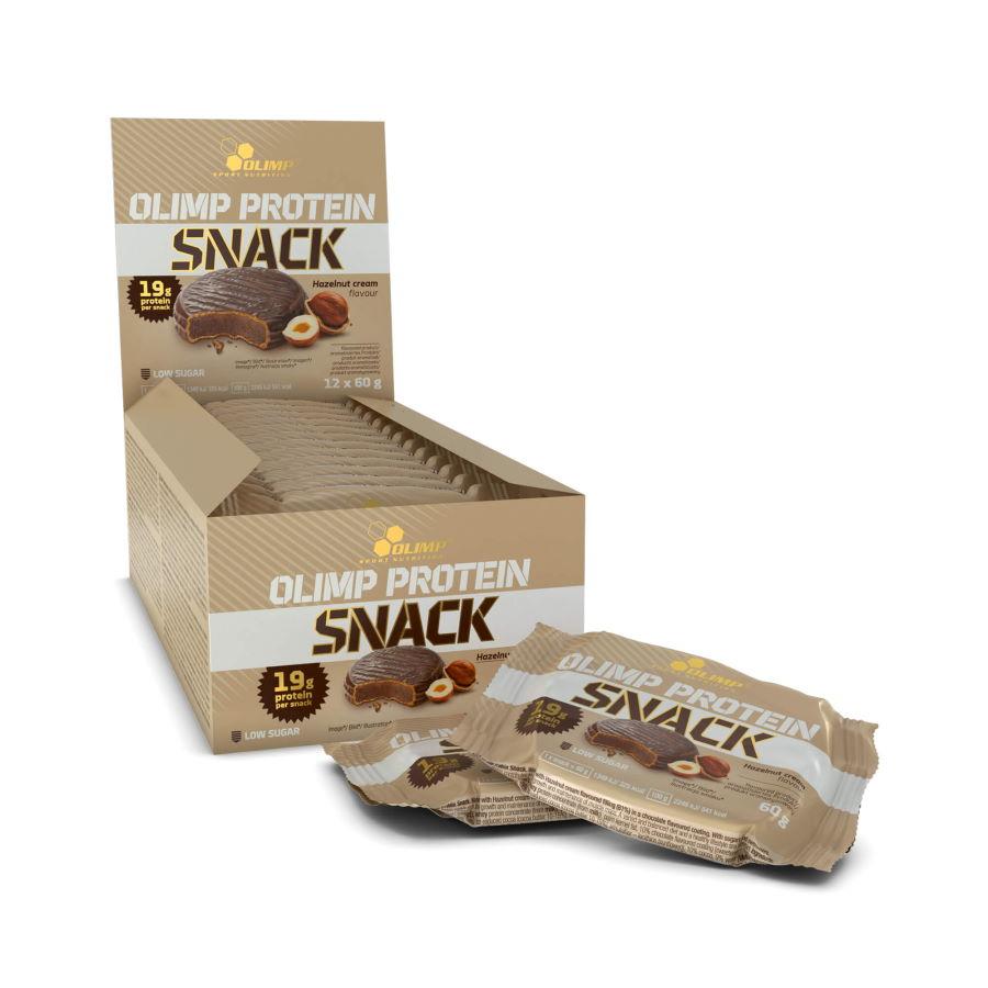 Батончик Olimp Protein Snack, 12*60 грам Горіховий крем EXP