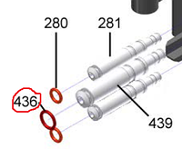 BK310192 Ущільнювальне кільце Flow control valve Franke Evolution силікон