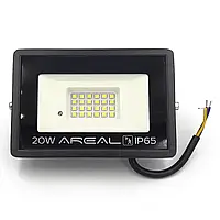 Світлодіодний LED прожектор із датчиком руху AREAL SMD 2835 20W 6200К IP65 PRS-20