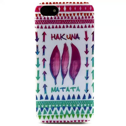 TPU чохол для iPhone 5/5S Hakuna Matata, фото 1
