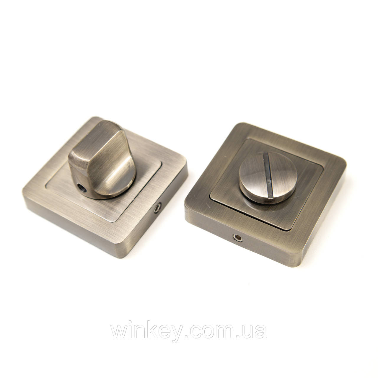 Фіксатор дверний квадратний TRION WC 74-AL knob АВ, фото 1