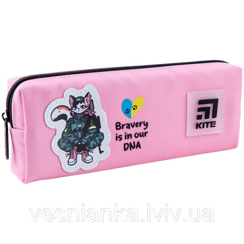 Шкільний пенал косметичка для дівчат "Bravery" арт K23-642-3 Kite
