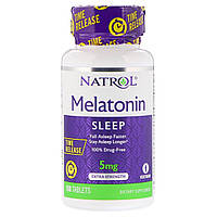 Мелатонин Повышенной Силы Действия 5 мг, Melatonin, Natrol, 100 таблеток