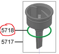 1T311876 Ущільнювальне кільце Flow control valve Franke Evolution green