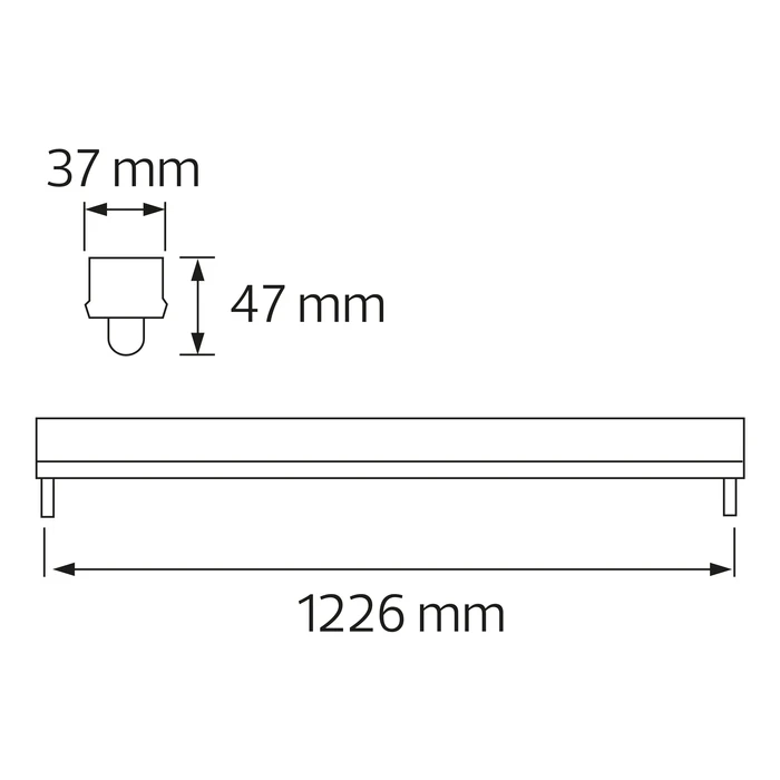 Корпус для LED лампТ8 TUBOFIX-120 HOROZ ELECTRIC 061-001-0120-010, фото 1