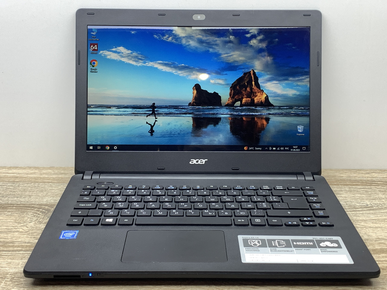 Ноутбук Б/У Acer Aspire ES1-431 14 HD TN/Celeron N3050 2(2)x2.17 GHz/RAM 4GB/SSD 120GB/АКБ 27Wh/Сост. А- - фото 5 - id-p1905825134