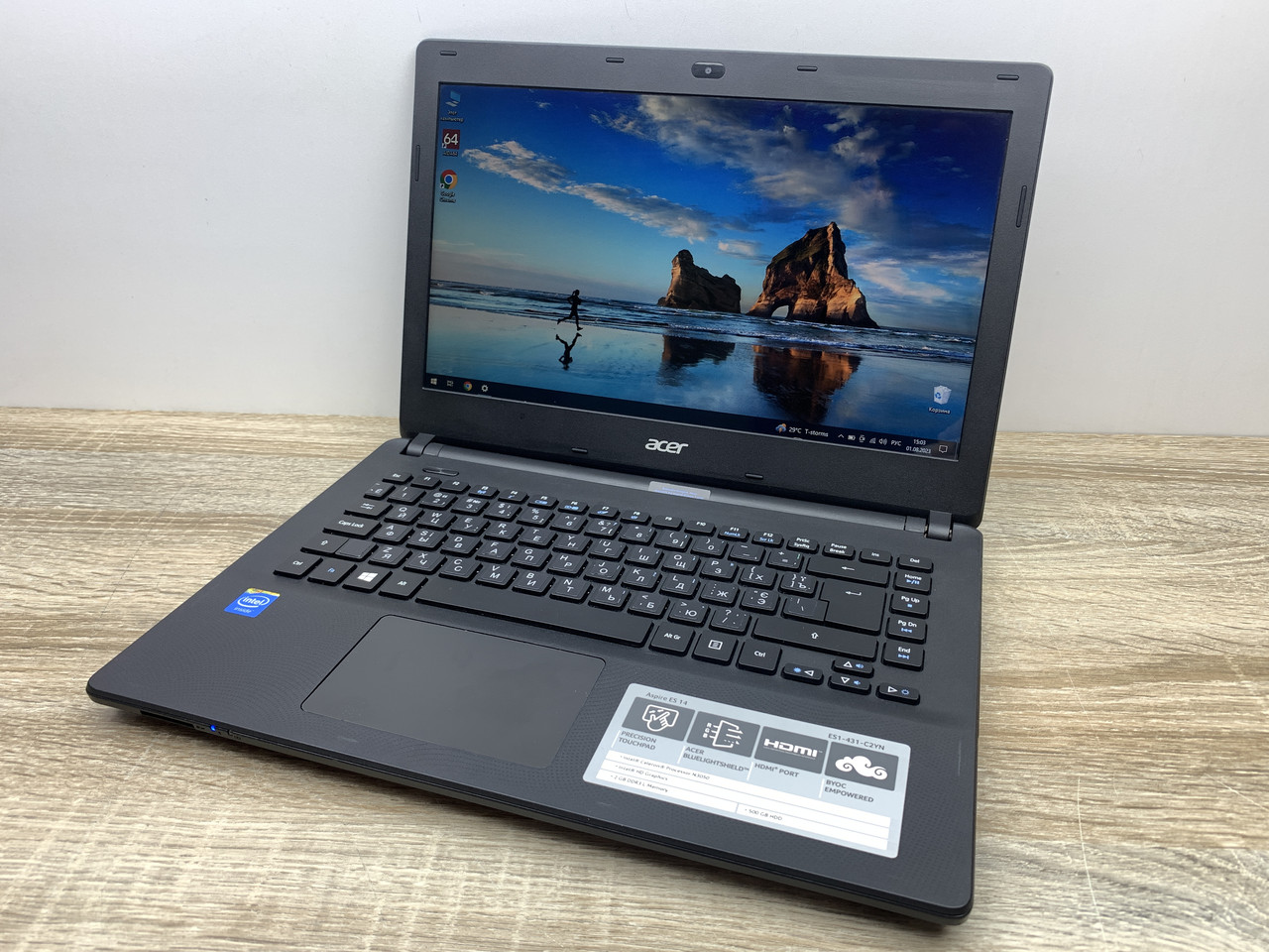 Ноутбук Б/У Acer Aspire ES1-431 14 HD TN/Celeron N3050 2(2)x2.17 GHz/RAM 4GB/SSD 120GB/АКБ 34Wh/Сост. А- - фото 1 - id-p1905825135