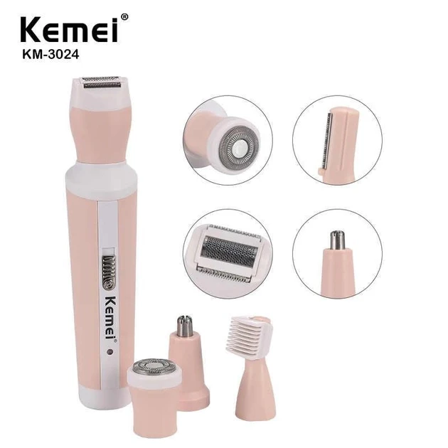 Епілятор акумуляторний жіночий 4в1 Kemei KM-3024 am
