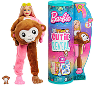 Кукла Barbie "Cutie Reveal" серии "Друзья из джунглей" - обезьянка (HKR01)