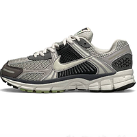 41-45 Nike Vomero 5 Grey Black Green кроссовки мужские серые с черным сетка кожа Найк Вомеро