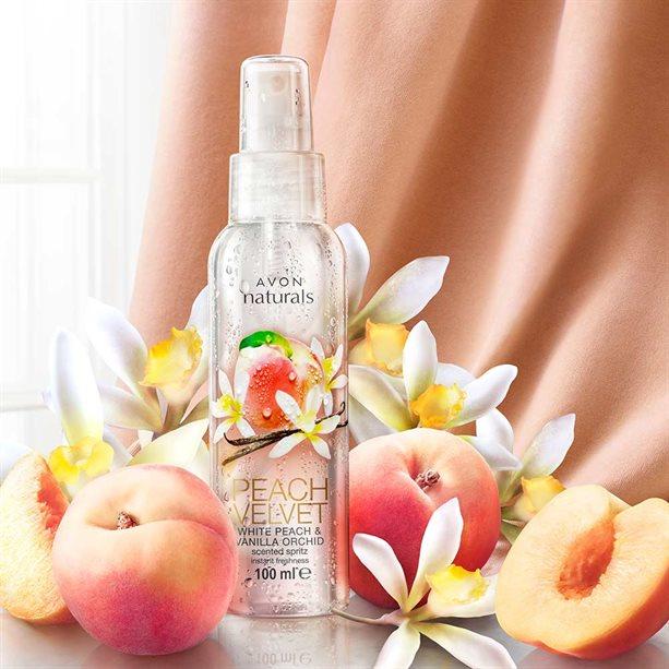 Лосьйон -спрей для тіла «Білий персик та ванільна орхідея» - Avon Naturals