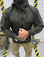 Тактическая курточка Soft-shell олива, Осенняя ветрозащитная армейская куртка ЗСУ, XL