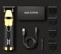 Тример для окантовки і стрижки бороди Resuxi Trimmer Cordless Gold (S11-GO), фото 4