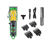 Машинка для стрижки Resuxi Clipper Transparent Green (JM-200-GN), фото 3
