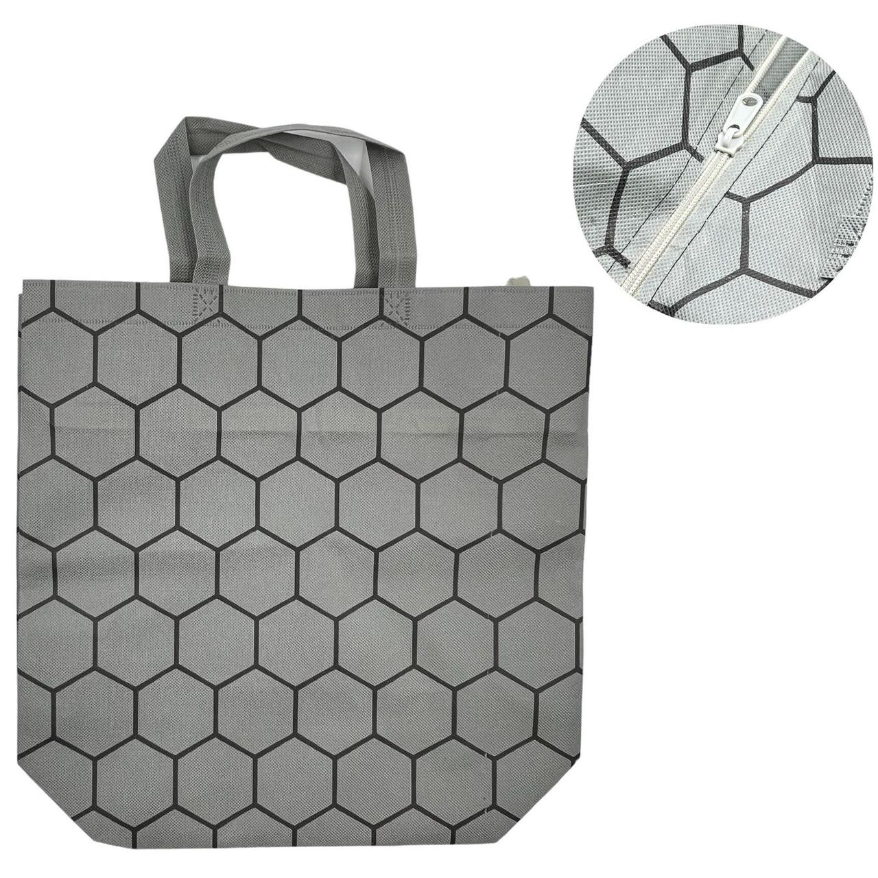 Сумка Еко2 36х38х12см 2 вид Соти, з блискавкою