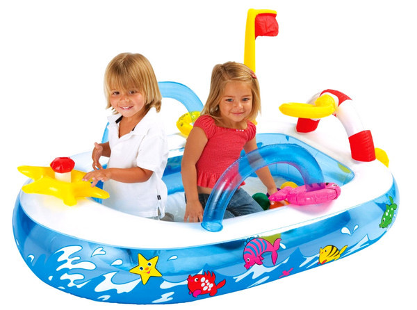 Надувний дитячий ігровий центр Intex, 48660 "Човен"