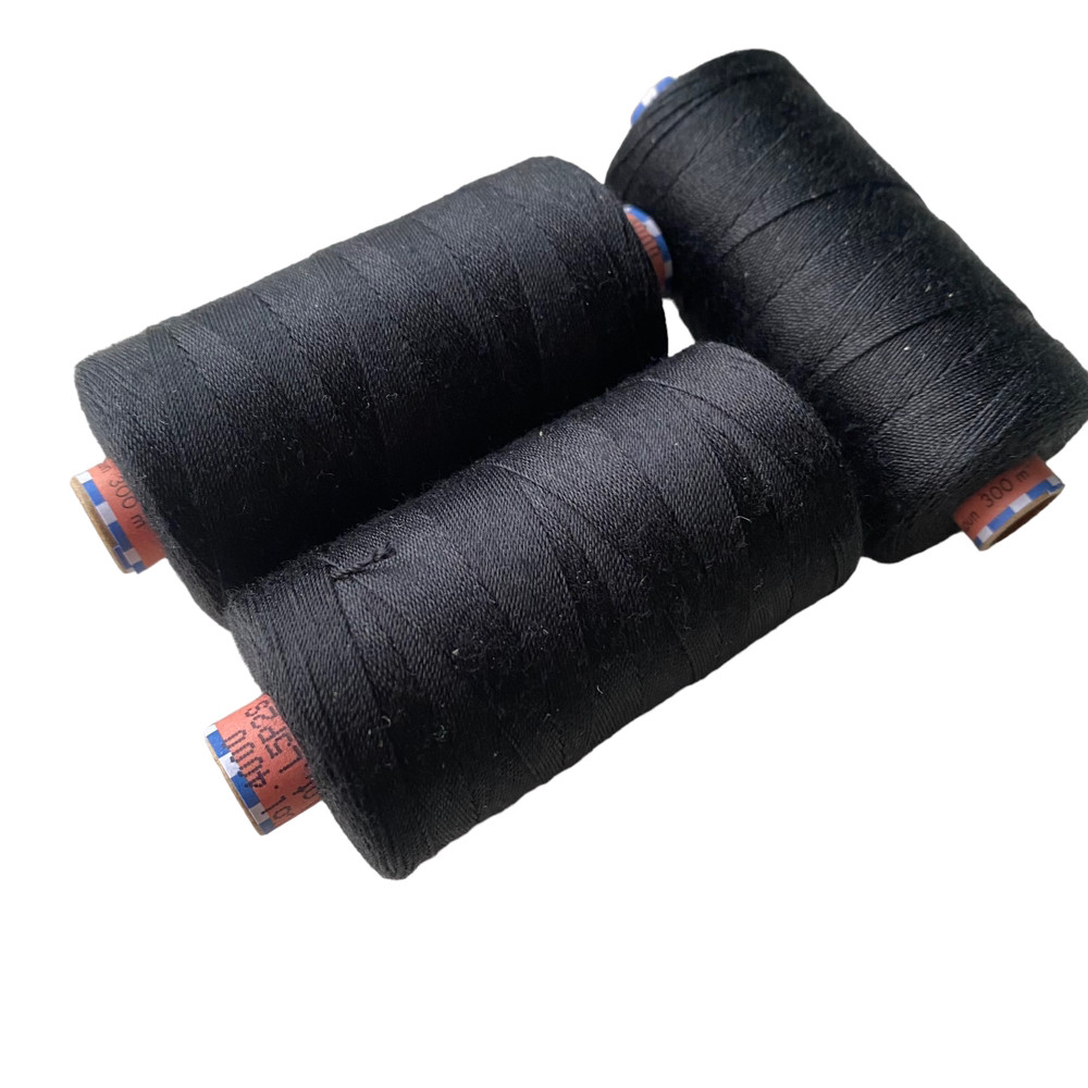 Нитка Amann saba 1254/50/500 чорний ворон, фото 1