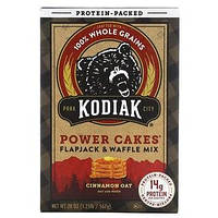 Kodiak Cakes, Power Cakes, смесь для лепешек и вафель, овсяные хлопья с корицей, 567 г (20 унций) в Украине