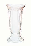 Пластикова ваза для квітів ребриста 17х38 см