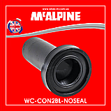 Патрубок для інсталяції довгий каналізаційний 265 мм WC-CON2BL-NOSEAL McAlpine, фото 8