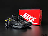 Чоловічі кросівки Nike Air Monarch шкіряні повсякденні для бігу чорні, фото 4