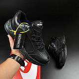 Чоловічі кросівки Nike Air Monarch шкіряні повсякденні для бігу чорні, фото 3
