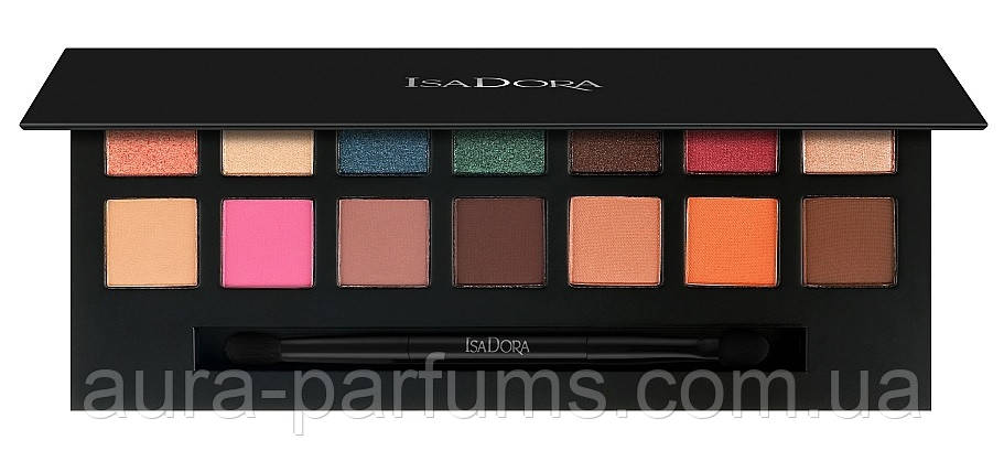 Палітра з 14 тіней для повік IsaDora Color Burst Eyeshadow Palette