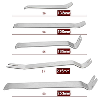 Металлические лопатки для разборки салона. Для снятия клипс автомобиля
