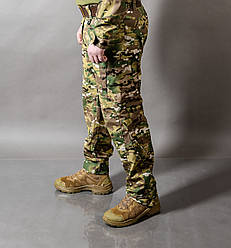 Військові штани тактичні MILIGUS камуфляжні Брюки армійські Ріп Стоп демісезонні для ЗСУ multicam р. L52