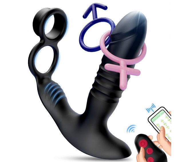 Вібратор простати G Spot Чорний 7 режимів вібрації