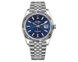 ROLEX DATEJUST 41MM CAL. 3235 REF 126334 FLUTED BLUE MOTIF DIAL JUBILEE BRACELET. VIP