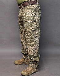 Армійські брюки тактичні піксель MILIGUS М14 Штани військові Rip Stop демісезонні для ЗСУ р. XL камуфляжні