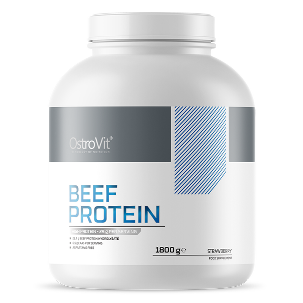 Протеїн Beef Protein OstroVit 1.8 кг Полуниця
