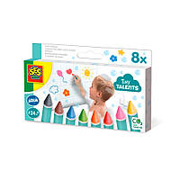 Набор для рисования ВЕСЕЛОЕ КУПАНИЕ SES Creative 13050S 8 восковых карандашей для ванной, Land of Toys