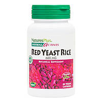 Естественная добавка Natures Plus Herbal Actives Red Yeast Rice 600 mg, 60 вегакапсул CN13519 SP