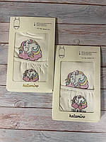 Дитячий комплект спідньої білизни для дівчинки єдиноріг Туреччина труси та майка білий.Хит!