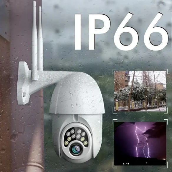Уличная IP камера видеонаблюдения поворотная WiFi камера Sdeter IPC-V380-Q10 1080P 543IM-65 - фото 4 - id-p1808046161
