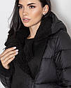 Зимова куртка жіноча, косуха-пуховик Розміри 42- 46, фото 3