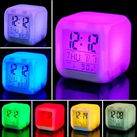 Часы кубик светящиеся CX 508 / Электронные LED часы-ночник с будильником BK322-01