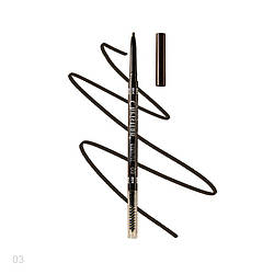 Олівець для брів автоматичний зі щіточкою Eye Brow Pencil Christian CH-25 No 03 Dark grey