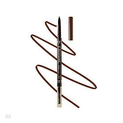 Олівець для брів автоматичний зі щіточкою Eye Brow Pencil Christian CH-25 No 02 Soft brown